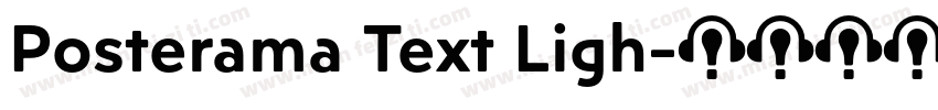 Posterama Text Ligh字体转换